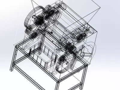 Household Hand-Cranked Noodle Maker  3D model