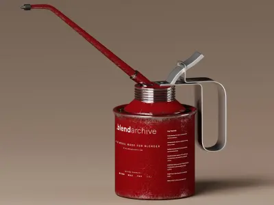 Lubricant Dispenser 3D Model Low-poly 3D model