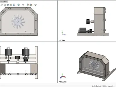 Pelton Wheel Turbine 3D model