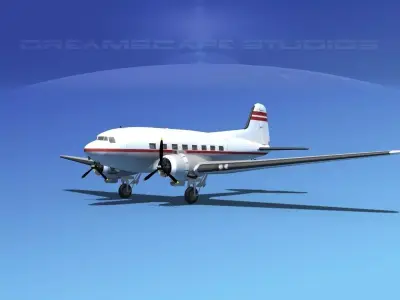 Douglas DC-3 Private 1 3D model