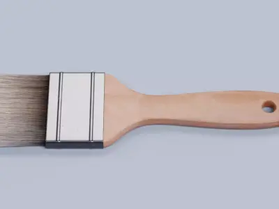 Brush V1 - Flat Painting Tool 3D model