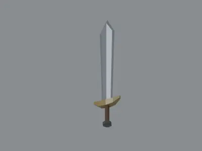 Sword Low Poly Low-poly 3D model buy