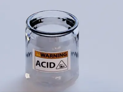 Acid bottle 3D model