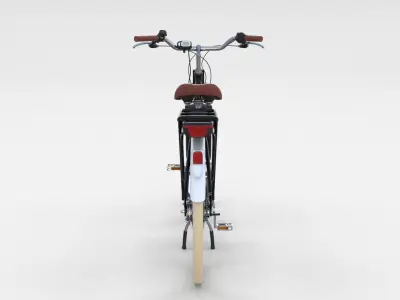 Electric City Bicycle Black 3D model