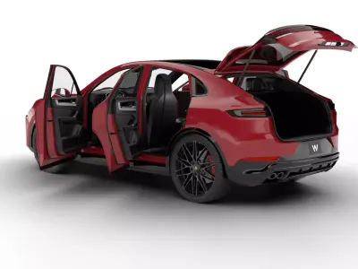 Porsche Cayenne Coupe GTS 2026 HQ 3d model 3D model