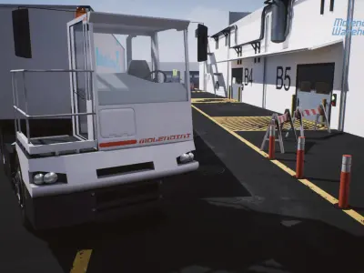 Modular Warehouse II Environment Low-poly 3D model