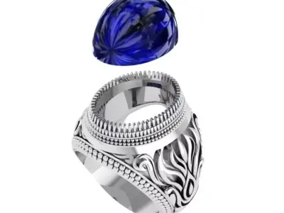 wedding RING 3D print model 72