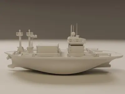 cargo ship 3D print model