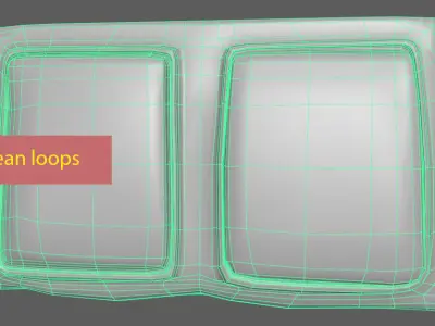 bag asset Low-poly 3D model