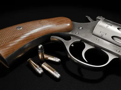 HR Model 999 Sportsman 22 LR Low-poly 3D model