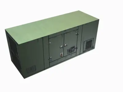 Power machine   Low-poly 3D model
