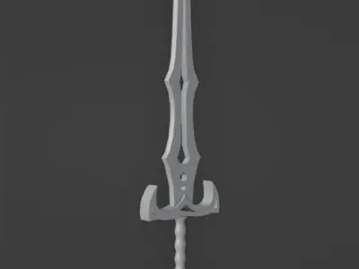 Low Poly Sword Free low-poly 3D model order