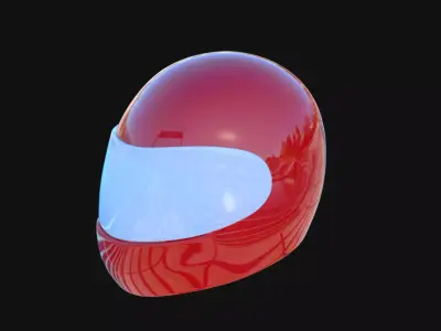 Bike Helmet 3D model shop
