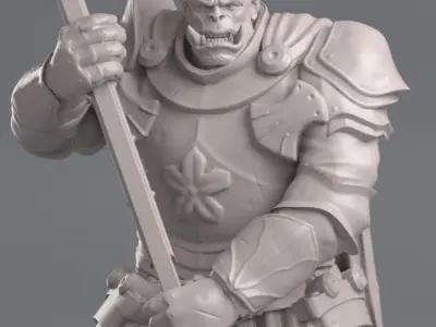 Guerrier  Orc 3d print Figurine 3D print model