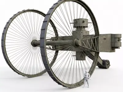tank king Low-poly 3D model