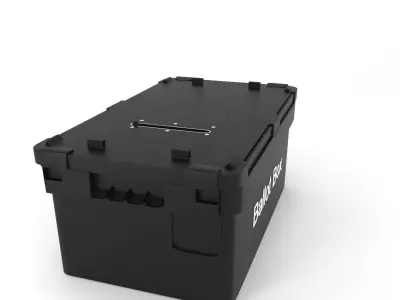 modern ballot box  Low-poly 3D model