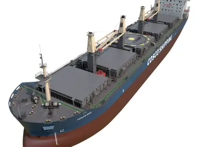 Bulk carrier  3D model