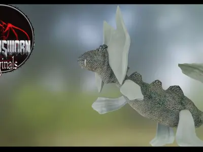 Malpod Lizard Low-poly 3D model