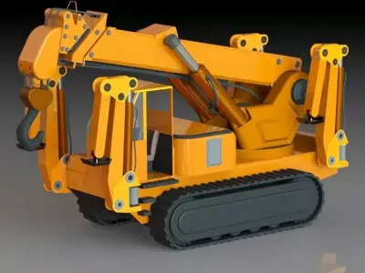 Crane 3D model get