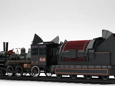Jules Verne Time Train 3D model
