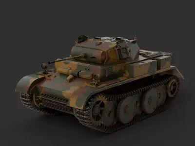 PzKpfw II Ausf L Luchs 3D model