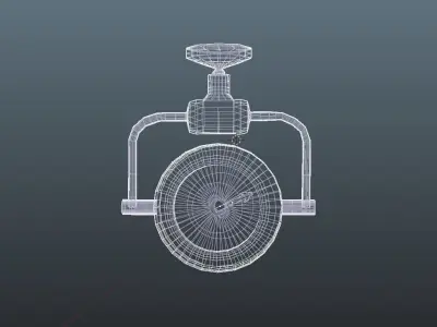 Pressure Gauge Free 3D model Free low-poly 3D model