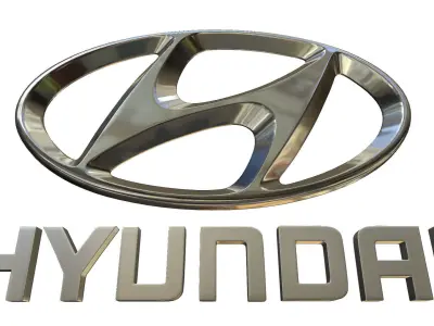 hyundai logo 3D model