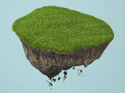 Floating Island 3D model shop