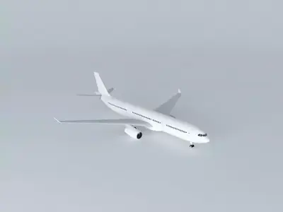 Template - Airbus A330-200 Free 3D model