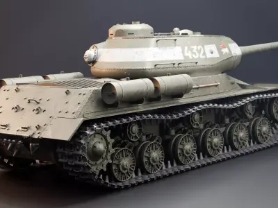 IS-2 - WW2 Soviet Heavy Tank 3D model