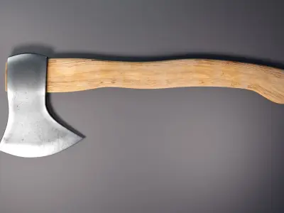 Realistic Clean axe PBR 3d model 3D model