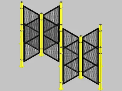 26348-SAFETY FENCE 8 UNIT 3D model