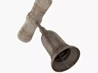 Antique Corkscrew Low-poly 3D model