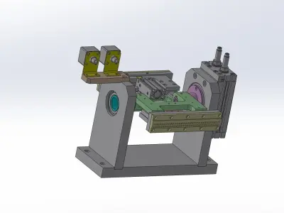 Double rotation feeding mechanism Low-poly 3D model