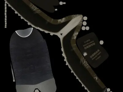 A knife Low-poly 3D model