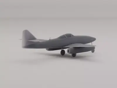 Messerschmitt Me 262 Jet Fighter Germany WWII 1944 3D print model