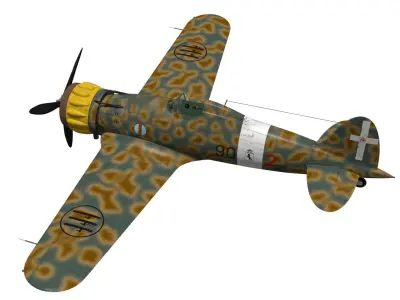 macchi mc200 saetta 3D model buy