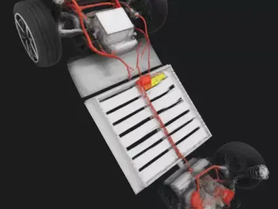 Electric Car Chassis 3D Model 3D model