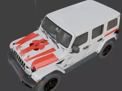 Off-Road Adventure Jeep 3D Model V02 Low-poly 3D model