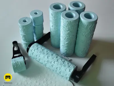 Children Day Texture Rollers Free 3D print model
