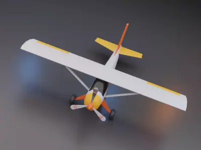 Low Poly Plane - Roblox Low-poly 3D model