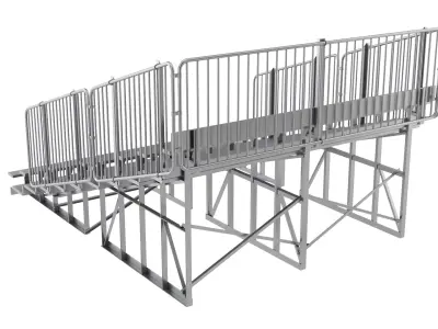 Bleacher 3D model purchase