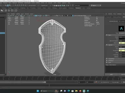 WORRIOR SHIELD 3D MODEL Low-poly 3D model