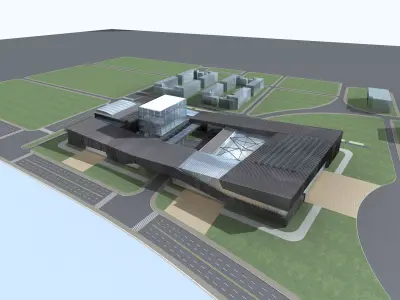 Museum Building 3D model get