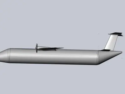 Twin Elevator Tail Airplane Design 3D print model