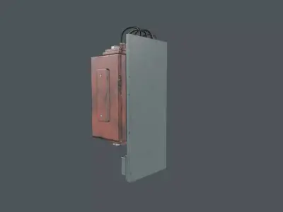 Old Industrial Electric Box - Vol 01 Low-poly 3D model