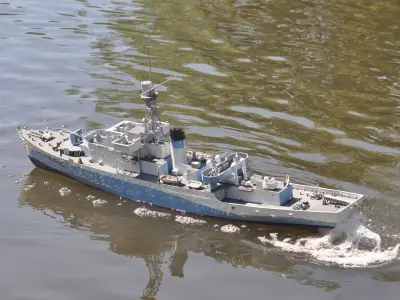 1 48 Castle Class Corvette RC Model Ship 3D print model