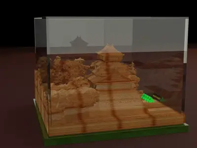 Chinese ancient house  3D model buy