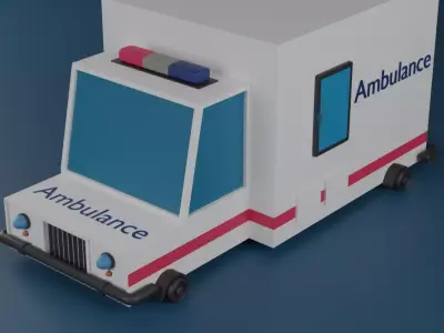 Ambulance  Free 3D model