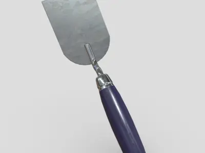 Plaster Spatula Low-poly 3D model